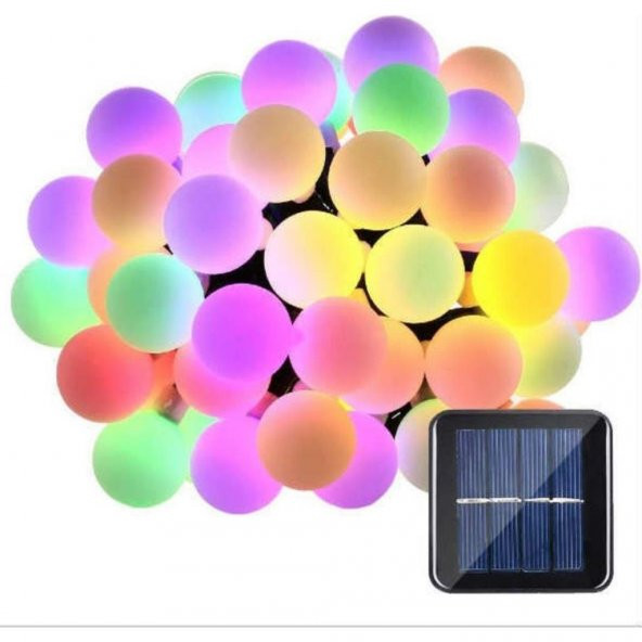 50 Led Renkli Solar Güneş Enerjili Bahçe Teras Balkon Ağaç Lambası Aydınlatması - 2