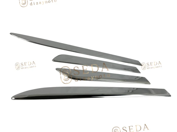 Opel Corsa D HB 2006 > 2015 Yan Kapı Çıtası 4 Prç.P. Çelik - Resim 3