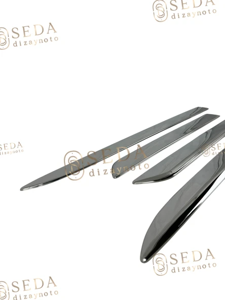 Opel Corsa D HB 2006 > 2015 Yan Kapı Çıtası 4 Prç.P. Çelik - Resim 2