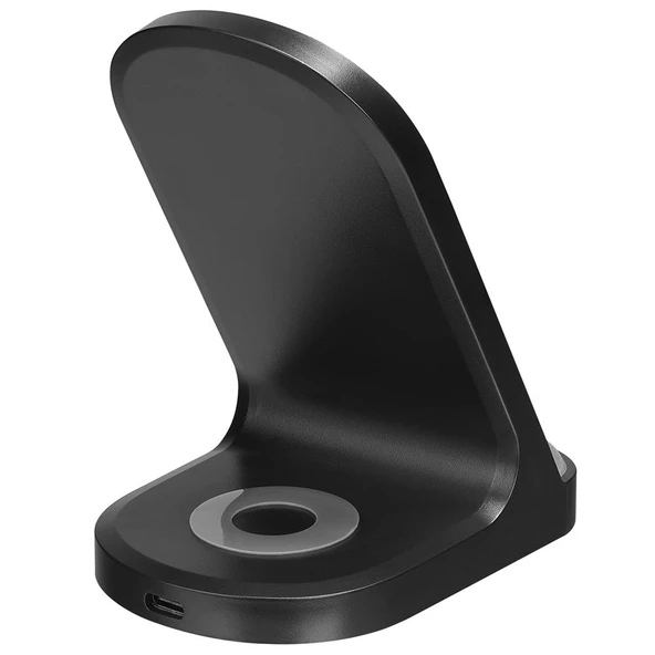 S-link SL-CW05 Mobil Telefon Uyumlu 15W LED Logo PRM Siyah Kablosuz Şarj Cihazı ürün görseli