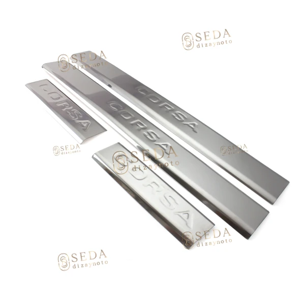 Opel Corsa C HB 2000 > 2006 Kapı Eşiği 4 Prç. P. Çelik - Resim 6