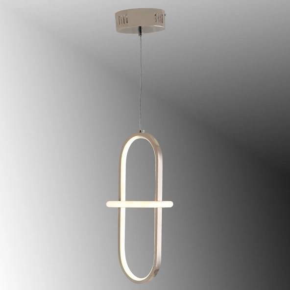 TT006-1-FSR TT Aydınlatma Minyon Modeli Tekli  Fransız Sarı Kaplama Led Avize ürün görseli 1