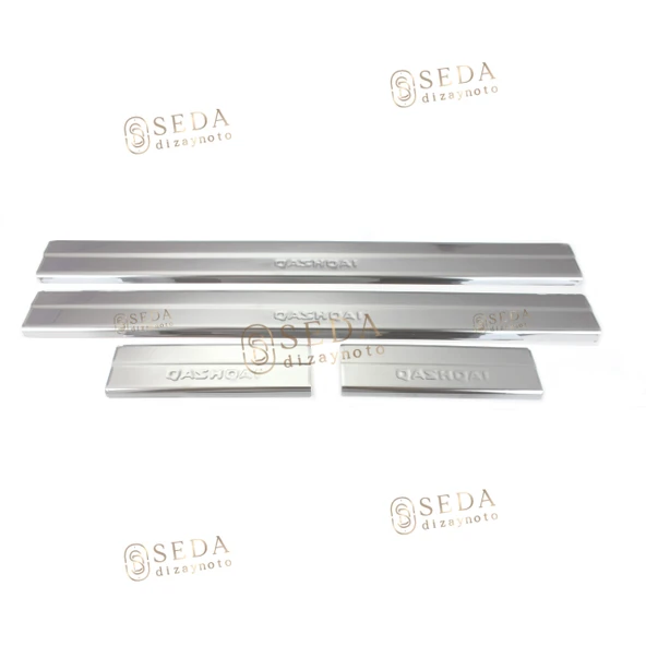 Nissan Qashqai Facelift Suv 2010 > 2014 Kapı Eşiği 4 Prç. P. Çelik - Resim 3