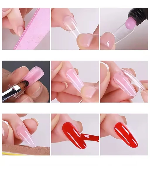 Protez Tırnak Üst Form Jel Polygel Acrygel - Akrijel ve Polijel İçin Üst Form Şablon 288li WN-004 - 4