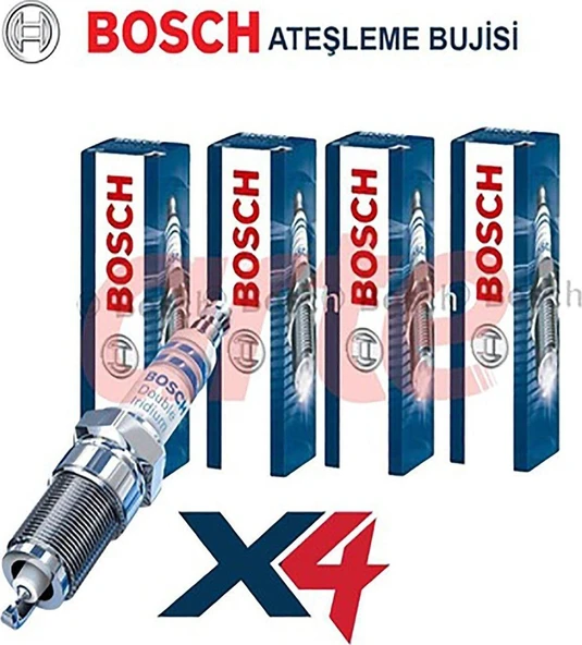 Audi A3 1.6 | 05.2003 - 08.2012 Uyumlu | Bosch İridyum Buji Takımı (4 Adet) | %100 Orijinal ürün görseli 1