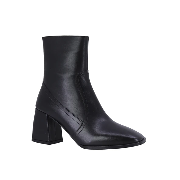 Hobby 2610 Hakiki Deri Topuklu Kadın Bot - Resim 10