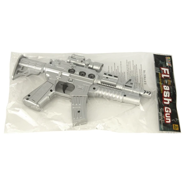 Flash Gun Işıklı Sesli Poşetli Tüfek - 2