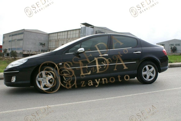 Peugeot 407 SD/SW 2004 > 2010 Cam Çıtası 4 Prç. P. Çelik - Resim 7