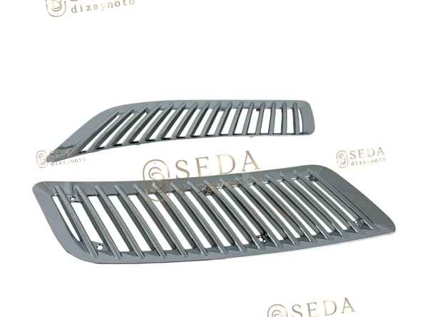 Mercedes Sprinter Van 2006 > Kaput Izgarasi 2 Prç. ABS Krom - Resim 3