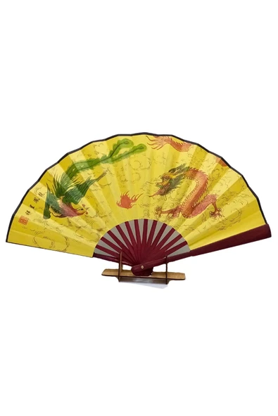 Çin Bambu Kraft Kağıt Yelpaze Orta Çanta Boy No.5 - Resim 4