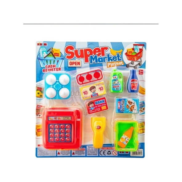 Kartelada Supermarket Oyun Seti 15 Parça