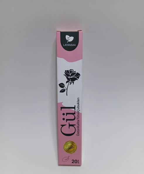 Tedi Sanat Çubuk Tütsü Gül 20 Adet (1 Paket) French Rose Layansaa