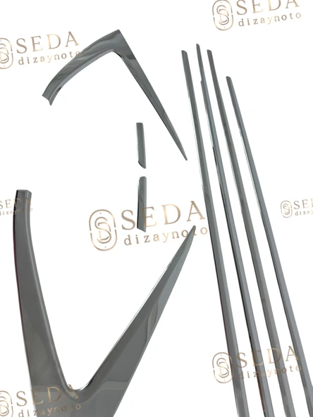 Hyundai İ20 HB 2020 > Cam Çıtası 8 Prç. P. Çelik - Resim 2