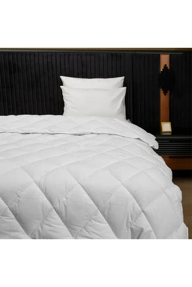 Tek Kişilik Yün Yorgan 155x215 Cm - %100 Kuzu Yünü, 2.5 Kg, Nefes Alır, Terletmez, 4 Mevsim Konfor - 4