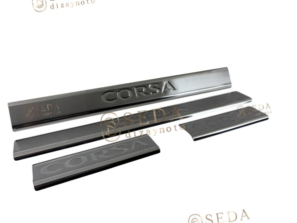 Opel Corsa D HB 2006 > 2015 Kapı Eşiği 4 Prç. P. Çelik - Resim 2