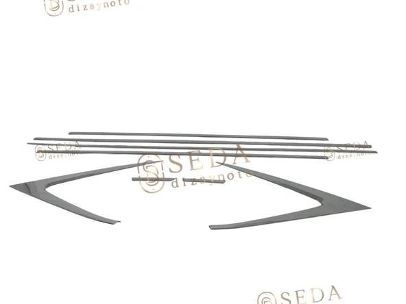 Hyundai İ20 HB 2020 > Cam Çıtası 8 Prç. P. Çelik ürün görseli