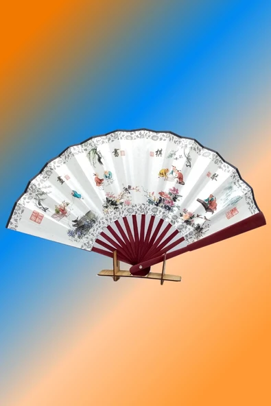 Çin Bambu Kraft Kağıt Yelpaze Orta Çanta Boy No.13 - Resim 8