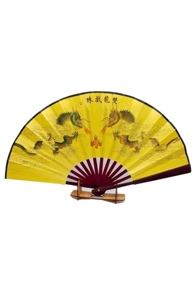 Çin Bambu Kraft Kağıt Yelpaze Orta Çanta Boy No.1 - Resim 3