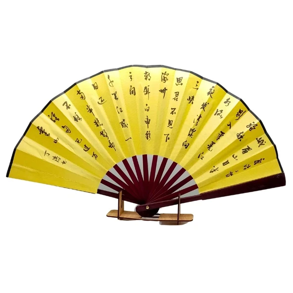 Çin Bambu Kraft Kağıt Yelpaze Orta Çanta Boy No.1 - Resim 2