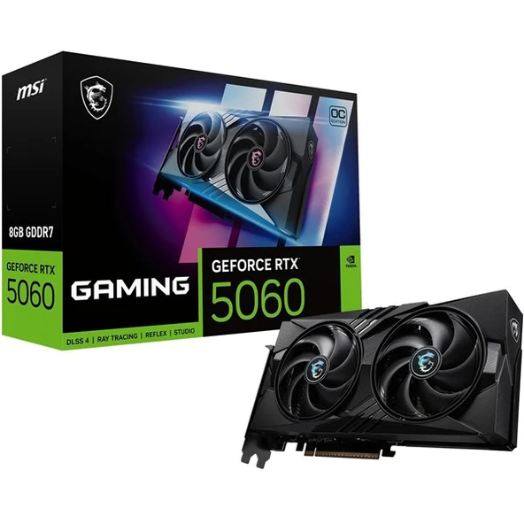 MSI 8GB RTX5060 GAMING OC GDDR7 128bit HDMI-DP PCIE 5.0 ürün görseli