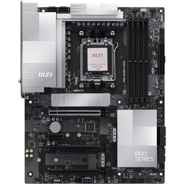 MSI PRO X870E-P WIFI-7 DDR5 8200MHZ(OC) HDMI DP PCIe 16X v5.0 AM5 ATX - 3