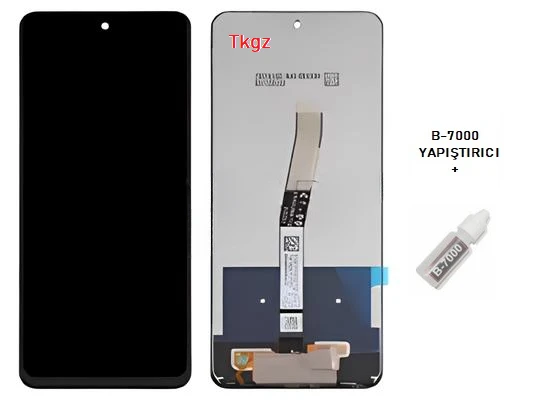 Tkgz - Xiaomi Redmi NOTE 9 PRO Uyumlu Lcd Ekran Dokunmatik SERVİCE - PACK + B-7000 - 2