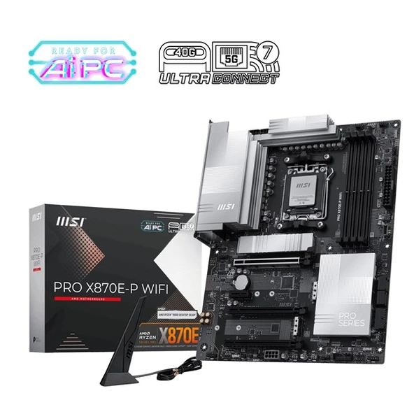 MSI PRO X870E-P WIFI-7 DDR5 8200MHZ(OC) HDMI DP PCIe 16X v5.0 AM5 ATX - 1