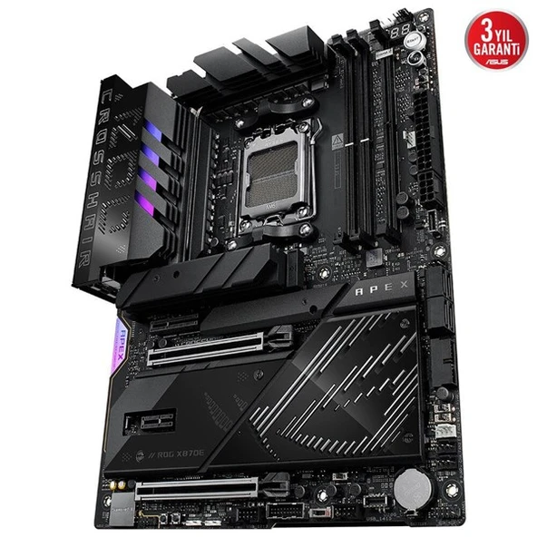 ASUS ROG CROSSHAIR X870E APEX DDR5 TYPEC 2X PCIE 5.0 AM5 ATX - Resim 8