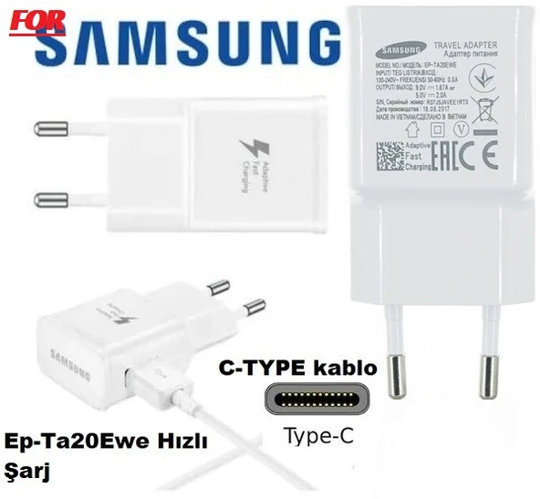 Samsung Galaxy A7-2017 Uyumlu Type-C Hızlı Şarj Cihazı - 2