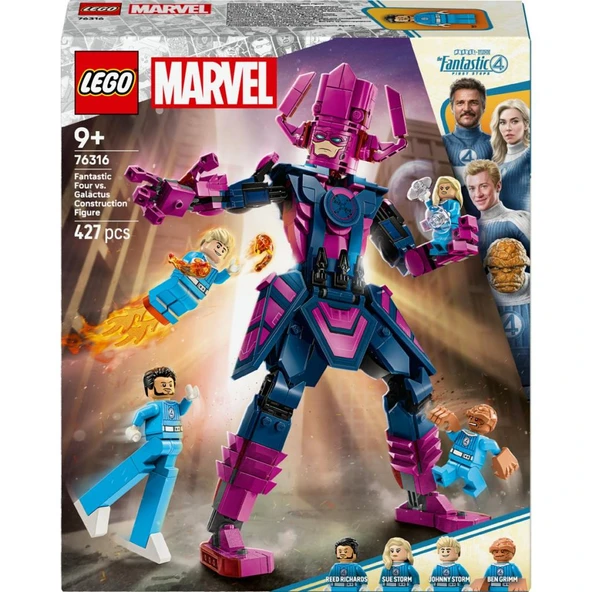 LEGO 76316  Marvel Fantastik Dörtlü, Galactus Yapım Figürüne Karşı - Resim 3