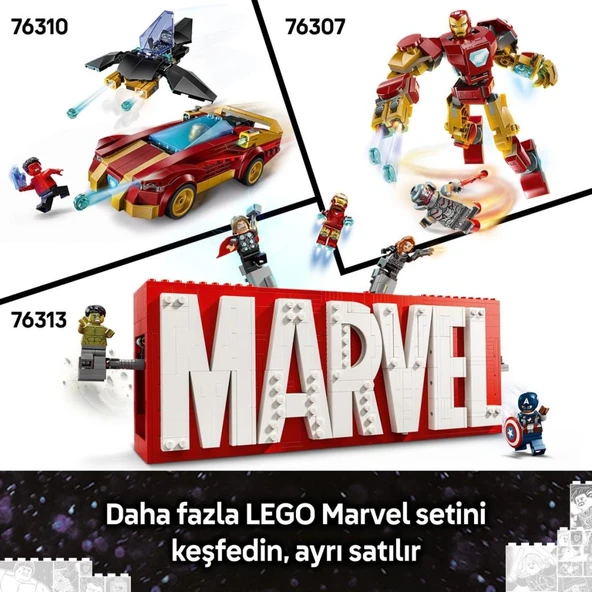 LEGO 76314  Marvel Kaptan Amerika: Kahramanların Savaşı Aksiyon Savaşı - Resim 10