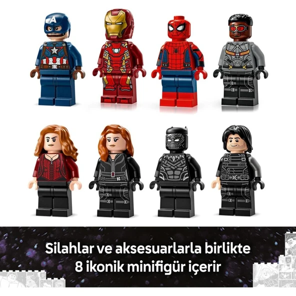LEGO 76314  Marvel Kaptan Amerika: Kahramanların Savaşı Aksiyon Savaşı - Resim 9