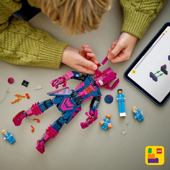 LEGO 76316  Marvel Fantastik Dörtlü, Galactus Yapım Figürüne Karşı - Resim 8