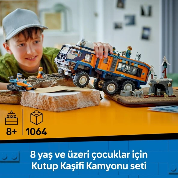 LEGO 60471 City Kutup Kaşifi Laboratuvar Kamyonu - Resim 5