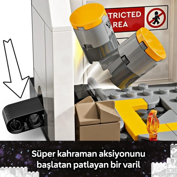 LEGO 76314  Marvel Kaptan Amerika: Kahramanların Savaşı Aksiyon Savaşı - Resim 6