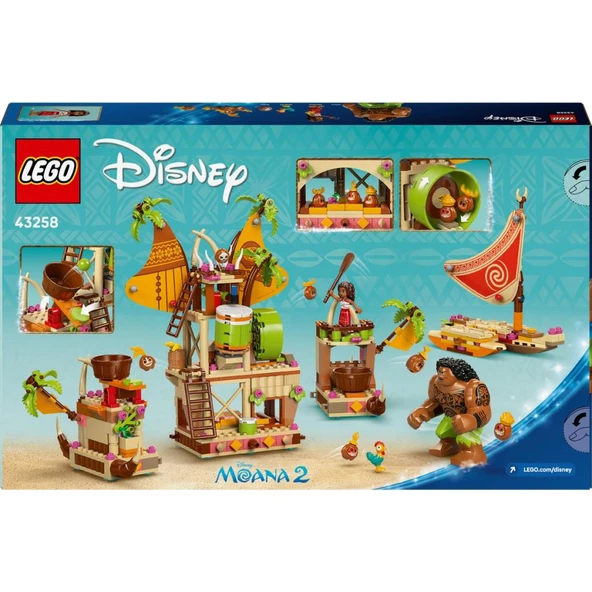LEGO 43258  Disney Moana 2 Kakamora Gemisi - 7+ Çocuklar Için Hazine Sandığı Içeren Yaratıcı Oyuncak Yapım Seti (572 Pr) - 4