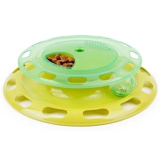 Derin Stok® Döner Tablalı Kedi Yemek Yeme Kabı Eğlenceli Kedi Yemek Tabağı