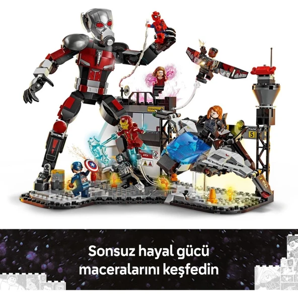 LEGO 76314  Marvel Kaptan Amerika: Kahramanların Savaşı Aksiyon Savaşı - Resim 8