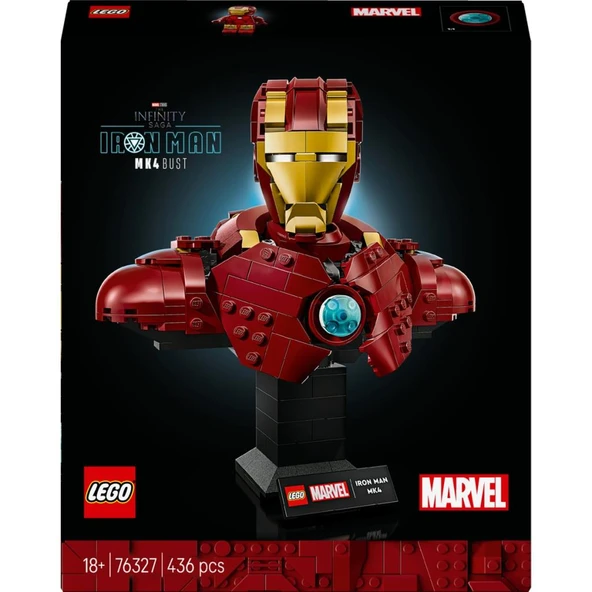 LEGO 76327 Marvel Iron Man Mk4 Büstü - Resim 3