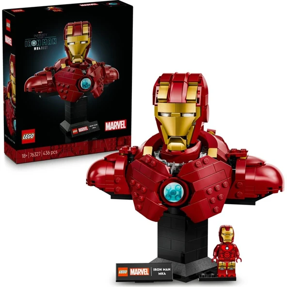 LEGO 76327 Marvel Iron Man Mk4 Büstü ürün görseli 1