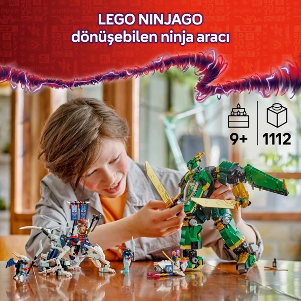 LEGO 71845  Nınjago® Lloyd’un Jet Robotu - Resim 5