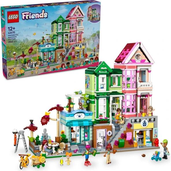 LEGO 42670  Friends Heartlake City Daireleri ve Mağazaları ürün görseli 1