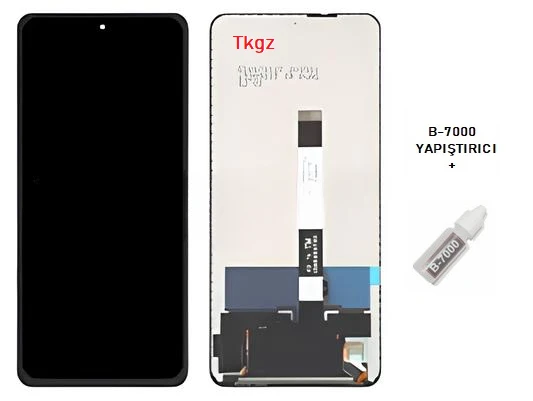 Tkgz - Xiaomi POCO X3 NFC Uyumlu Lcd Ekran Dokunmatik SERVİCE - PACK + B-7000 - Resim 2