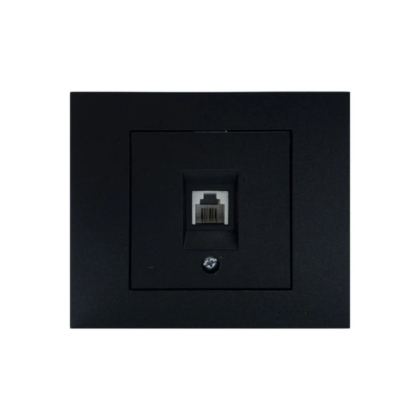 7 Adet Ovivo Grano Siyah Numeris Telefon Prizi Çerçeve Dahildir 7'li ürün görseli 1