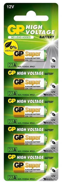 GP GP23A-C5 23A 12V Alkalin Spesifik 5'li Paket Pil Kumanda ürün görseli