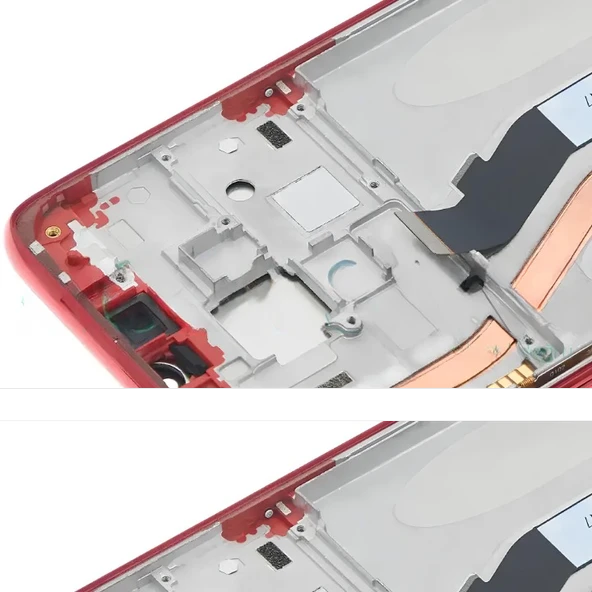 Tkgz - Xiaomi Redmi NOTE 8 PRO Uyumlu Lcd Ekran Dokunmatik SERVİCE - PACK - FULL ÇITALI KIRMIZI + Montaj Seti - 3