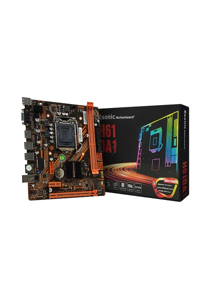 Esonic H61DA1 Intel H61 1600 MHz DDR3 Soket 1155 mATX Anakart ürün görseli