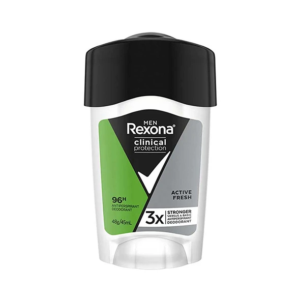 Rexona Men, Clinical Protection, Erkek Stick Deodorant Active Fresh - 45 ml - Resim 2
