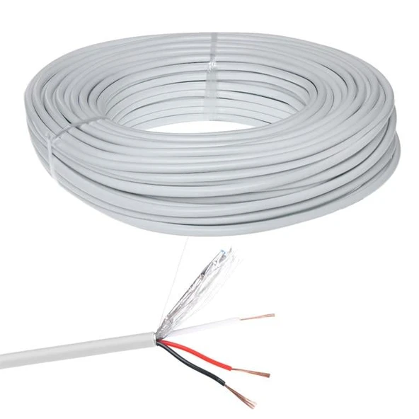 Powermaster PM-27948 2+1X0.50Mm CCA CCTV Kamera Kablosu (100 Metre)