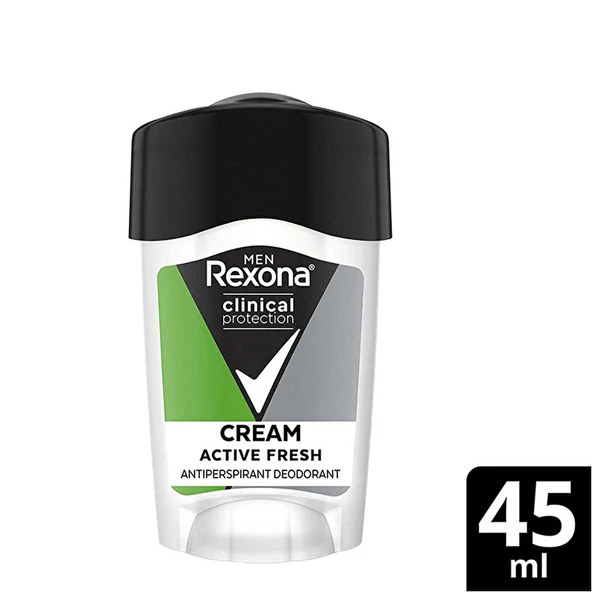Rexona Men, Clinical Protection, Erkek Stick Deodorant Active Fresh - 45 ml ürün görseli